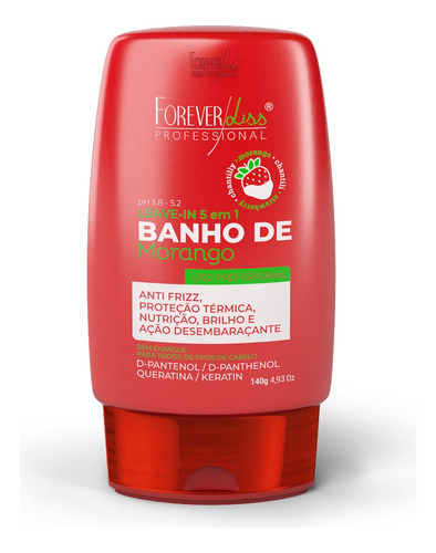 Forever Liss Leave In Banho De Verniz Morango 140g