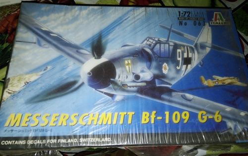 Avión Caza Italeri Messerschmitt Bf 109 G-6 - Escala 1:72