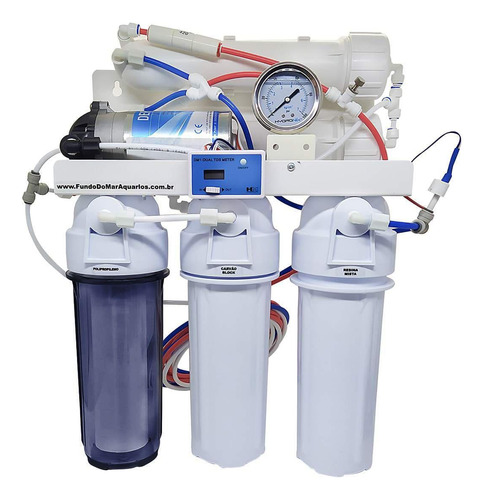Filtro Osmose Reverse 2x 150gpd +dei+bomba+tds 1140l Dia 110