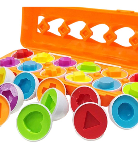 24 Huevos A Juego Que Reconocen El Color Del Juguete Para
