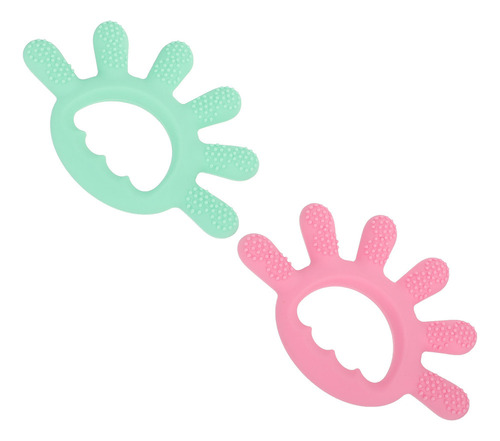 Anillos De Silicona Para Morder Frutas Con Seis Dedos, 2 Uni