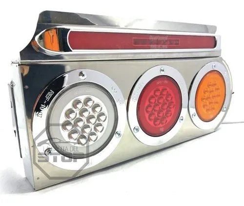 Stop Led Grande Camión Turbo Carrocería Base Acero Juego Neo
