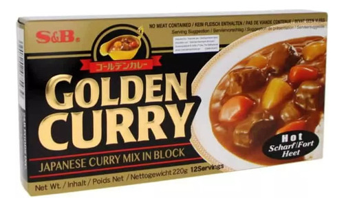 Curry Japones Negro S & B Golden Curry Hot Sauce Mix 220 Gr.