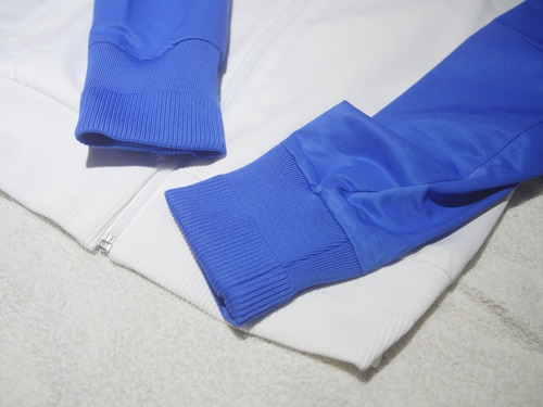 Imagen 7 de 8 de Campera adidas Rusia Doble Tela Blanca/azul Nueva