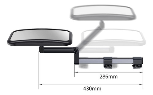 Espejo Retrovisor Para Coche De Bebé Con Luz Led, Espejo