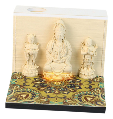 Calendario 2025 En 3d Con Estatua De Guanyin De