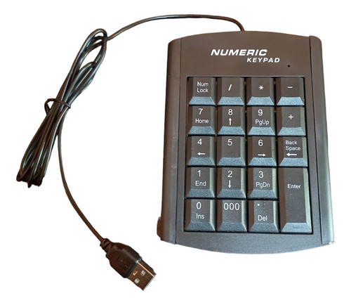 Teclado Numérico Alámbrico Para Portátil Numeric Keypad 