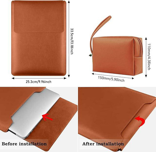 Funda Plegable Soporte Para Notebook Portátil + Bolsa Cables