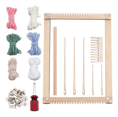 Arricraft Kit Telar Tejido Juego Mano Madera Lanzadera Peine