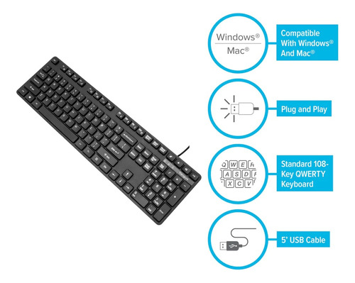 Akb30us Targus Teclado Alámbrico Español