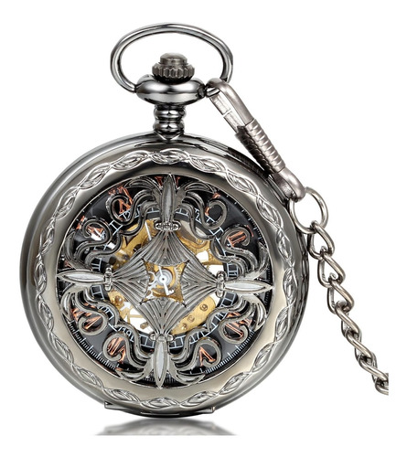 Jewelrywe Huntercase Fob Reloj De Bolsillo Mecanico Esfera D
