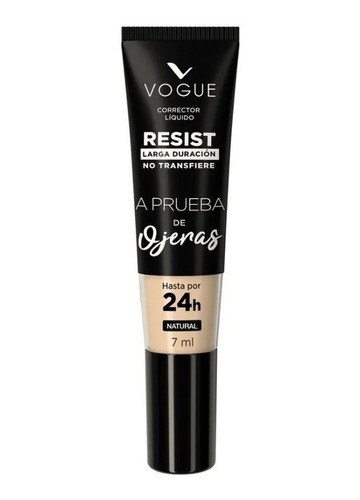 Vogue Corrector Resist Líquido Natural 7 Ml.