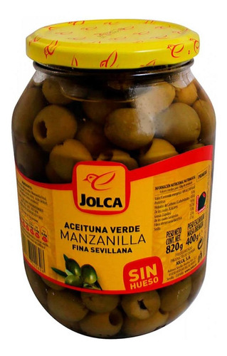 Aceitu Manzanilla Jolca Sin Hueso 850g