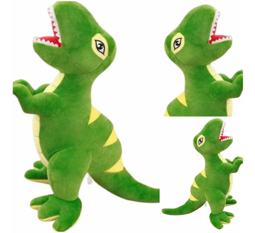  Juguete  Dinosaurio Color Verde 80cm Importado