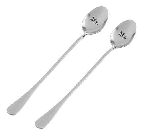 Cucharas Para Sopa De Acero Inoxidable Con Mango Largo, 2 Un