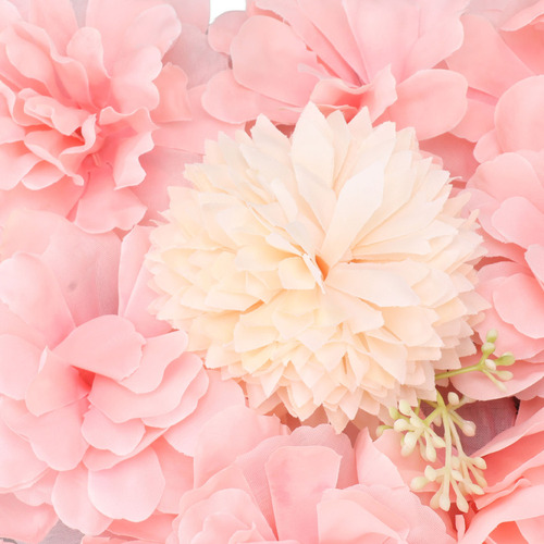 Paneles De Pared De Flores Artificiales De Imitación De Rosa