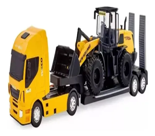 Caminhão Iveco Plataforma Com Pá Carregadeira New Holland