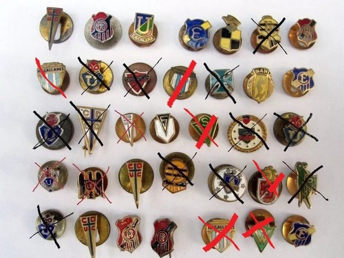Insignia Pin Futbol Chile Años 50 60 70 Antiguas De Epoca- (Usado)