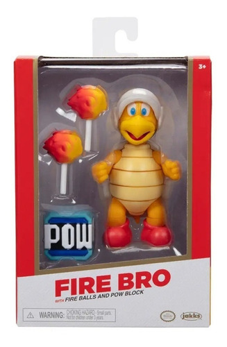 Fire Hammer Bro Super Mario Bros 10cm Figura Articulada 