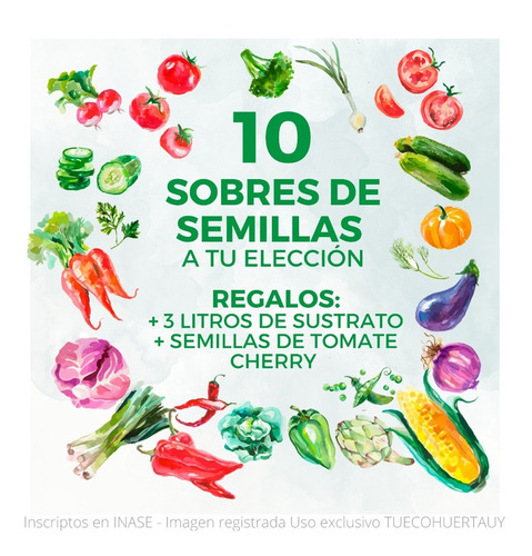 Imagen 1 de 8 de Semillas Huerta Y Aromáticas - A Elección - De Estación
