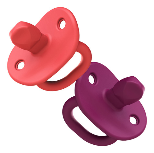Chupón Ortodóntico Boon Nursh Jewl Etapa 1 Pack 2 Piezas Color Rosa Talla Del Chupón 2-pack