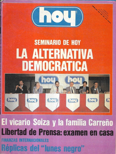 Revista Hoy 539 / 22 Noviembre 1987 / Soiza Y Fmlia Carreño