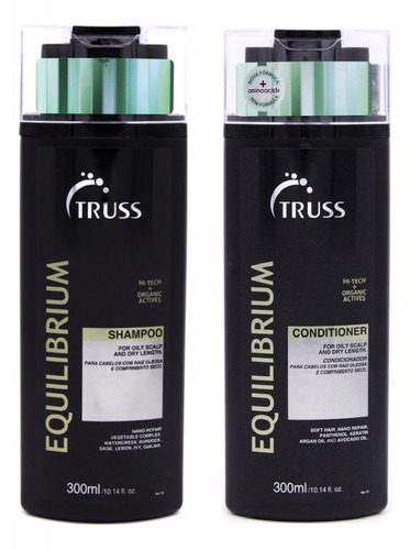 Truss Equilibrium Shampoo & Acond 300ml / Cuero Cab Graso