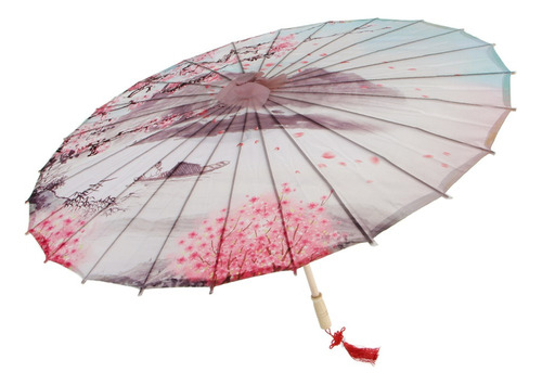 Paraguas De Papel Aceite De Arte Estilo Chino Decoración De