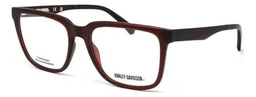 Lentes De Vista Transparente Harley Davidson Hd0989067 Color Rojo Talla M