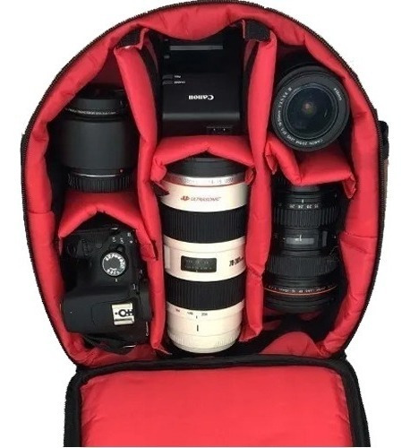 Mochila Camera Fotog Lentes Acessór Vmb Ii Canon Nikon Sony