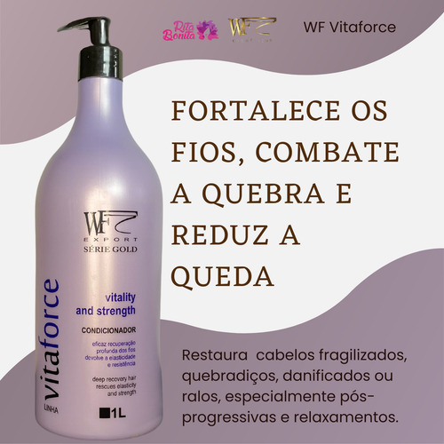 Condicionador Vitaforce Cabelos Com Queda Fragilizado Wf 1l
