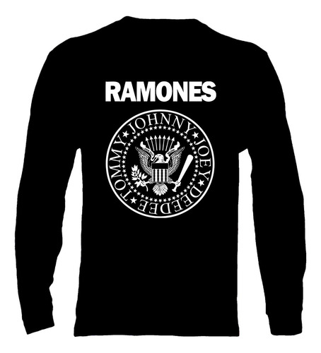 Polera Manga Larga Ramones - Ver 04 - Logo