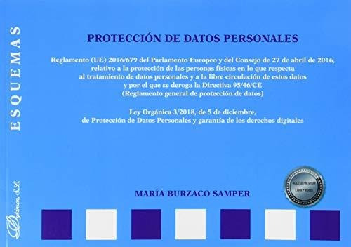 Protección de datos personales. Esquemas, de Burzaco Samper, María. Editorial Editorial Dykinson, S.L., tapa blanda en español