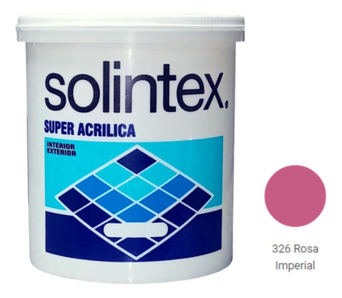 Pintura Caucho Super Acrilica Rosa Imperial  Solintex 1 Gln 