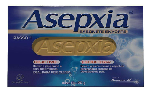 Asepxia Sabonete Enxofre 90gr