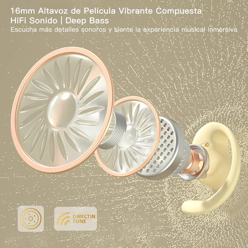 Audifonos Deportivos Inalámbricos Auriculares De Bluetooth Amarillo