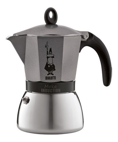 Cafetera Bialetti Moka Induction Grey 6 Tazas