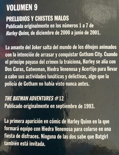 Comic Dc: Harley Quinn - Preludios Y Chistes Malos. Colección Salvat Ecc