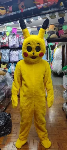 Fantasia Mascote Picachu Pikachu Animacao Para Festa Pelucia
