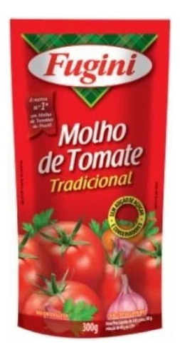 20 Molhos De Tomate Fugini 300 Gramas - Sem Glúten