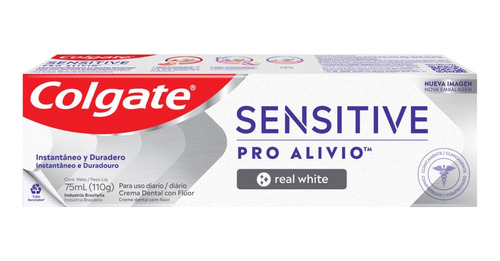 Pasta Dental Colgate Sensitive Pro-alivio Real White X 110 G