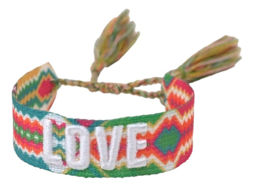 Pulsera Tejida A Mano Love Delicada Moderna De Moda Mujer