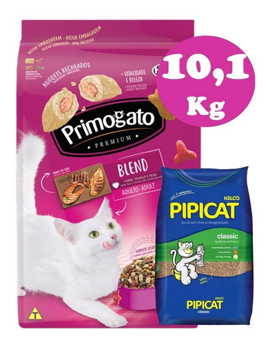 Primogato Blend 10.1 Kg + Arena Sanitaria 4 Kg