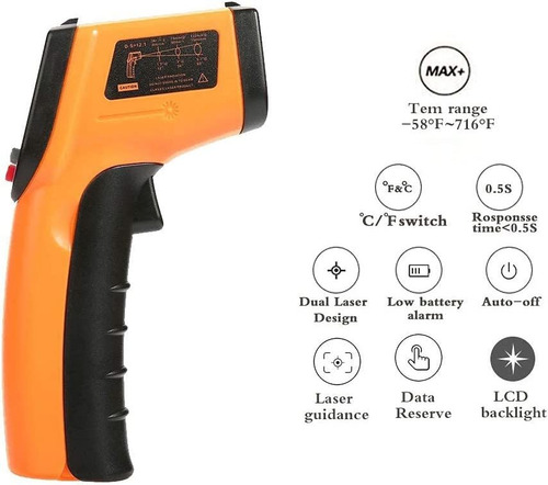 Pistola Temperatura Termómetro Digital Infrarrojo -50~380