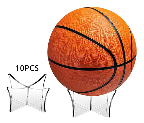 Cubo De Soporte De Baloncesto Acrílico 10x Ensamble El
