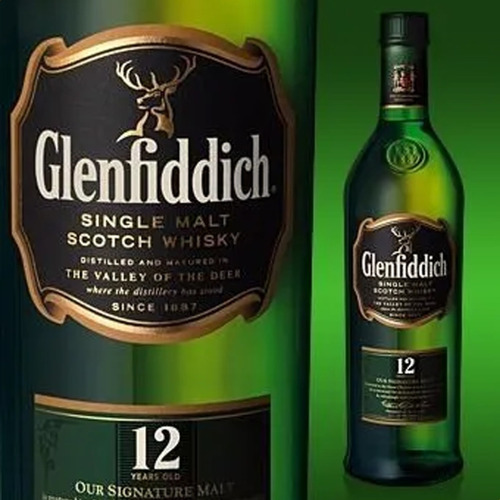 Imagen 3 de 4 de Whisky Glenfiddich 12 Años Single Malt 750ml Botella Estuche
