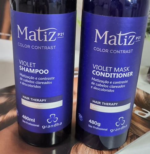 Shampoo + Condicionador Matiz P21 Violet Para Loiros 480g