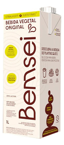 Bebida Leite Vegetal De Soja 1l Bemsei 1l - Kit 6 Unidades