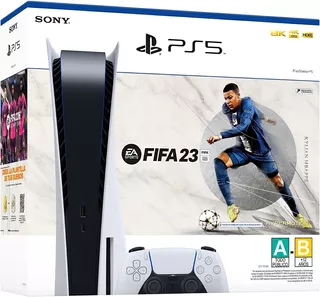 Sony PlayStation 5 825GB FIFA 23 Bundle color blanco y negro