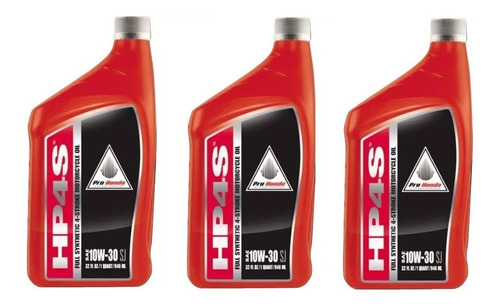 Kit Aceite Original Honda Hp4s 10w30 Sintetico X4u Avant